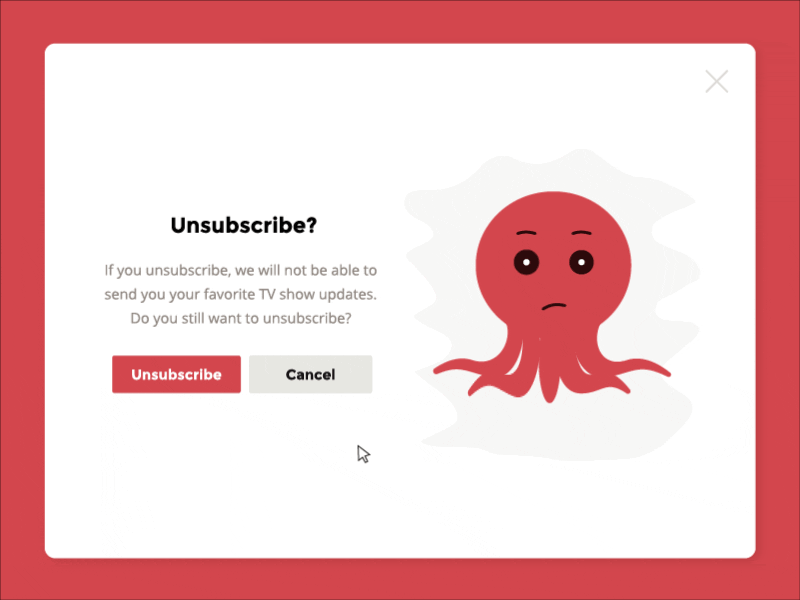 reduce email unsubscribes confirmation