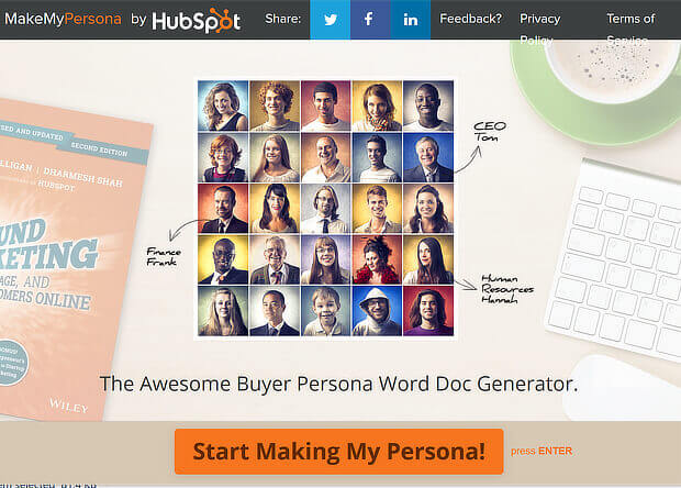 campaign testing process - know your buyer personas with hubspot's tool