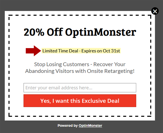 Urgency Coupon Popup